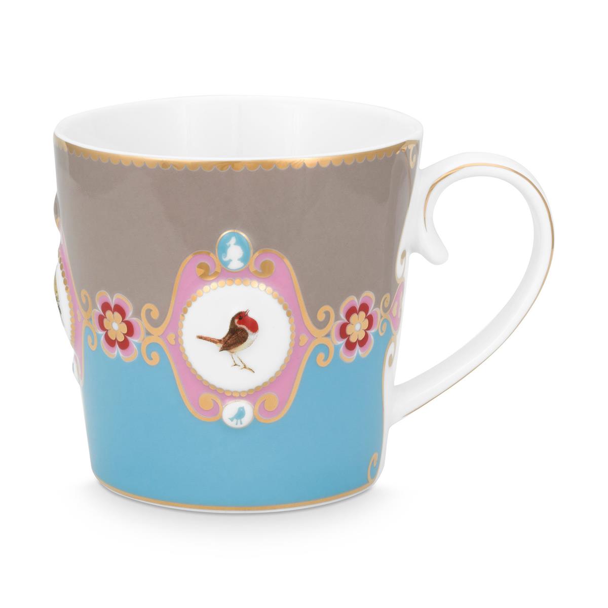 Design of LuxuryPİP STUDİO51002023Love Bird Büyük Mug, Mavi / Haki 250 ML | designofluxury.com.tr Love Bird Büyük Mug, Mavi / Haki 250 ML