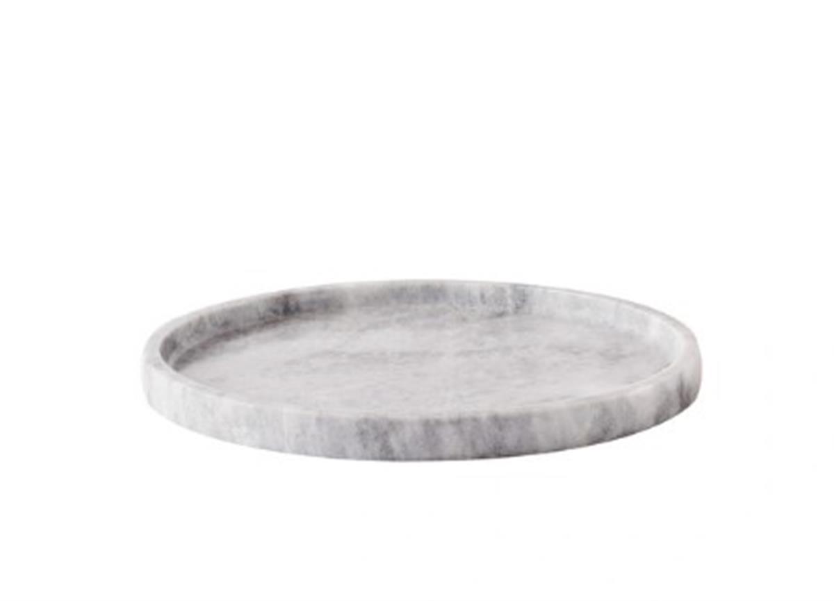 Design of LuxuryMİNVALM-005998MİNVAL ALFRED  8.5 MICRON SILVER PLATED BRASS AND GREY MARBLE