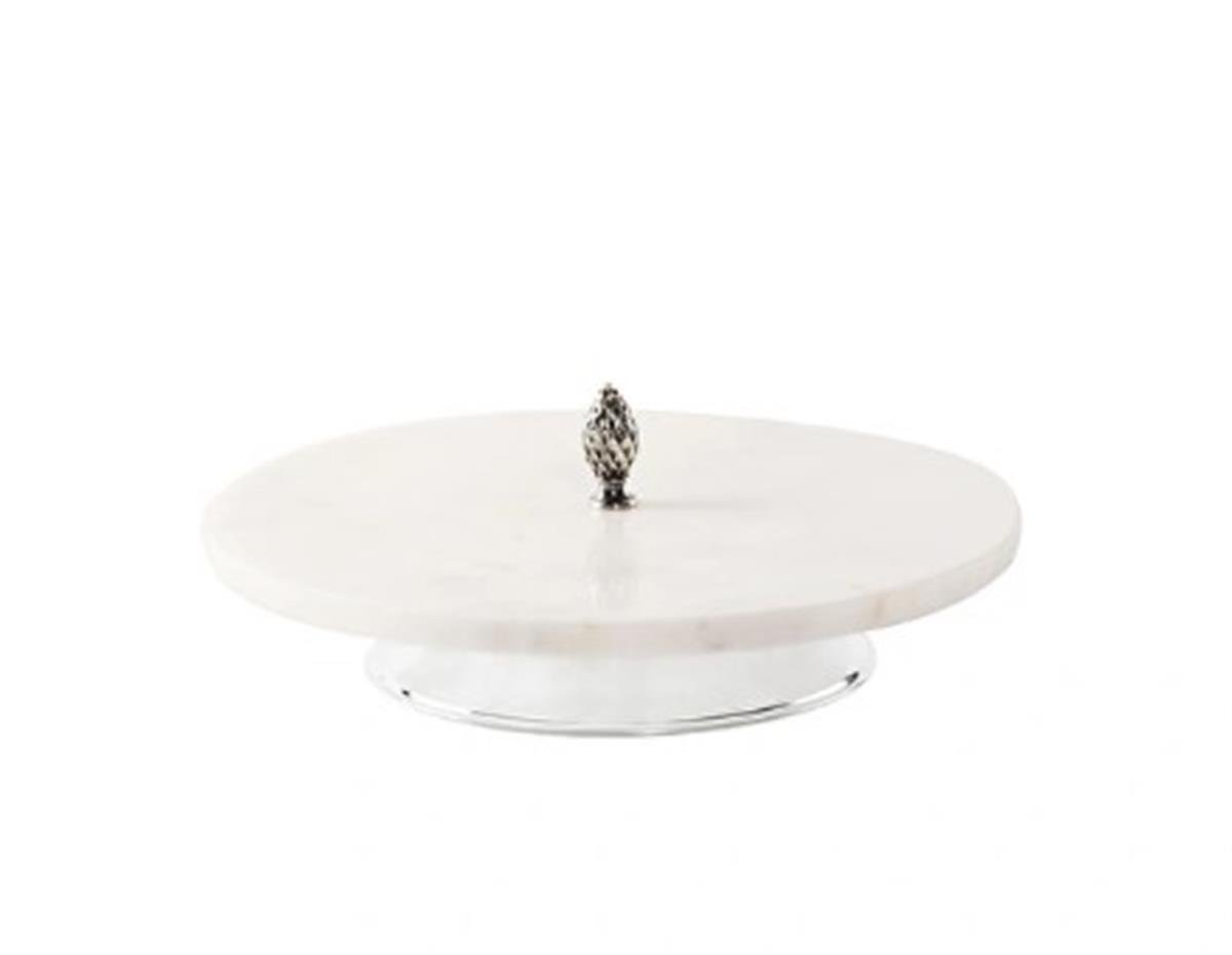 Design of LuxuryMİNVALM-006001MİVAL SALON  8.5 MICRON SILVER PLATED BRASS AND WHITE MARBLE