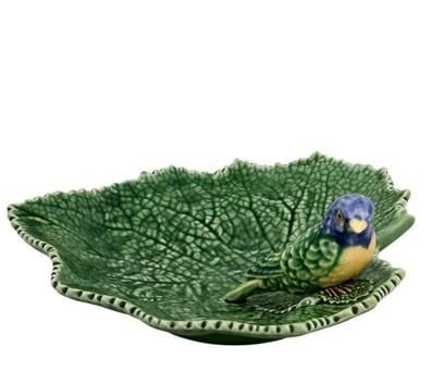 Design of LuxuryBORDALLO65002705BORDALLO  Geranium Ragwort Leaf with Blue Bird 19 cm