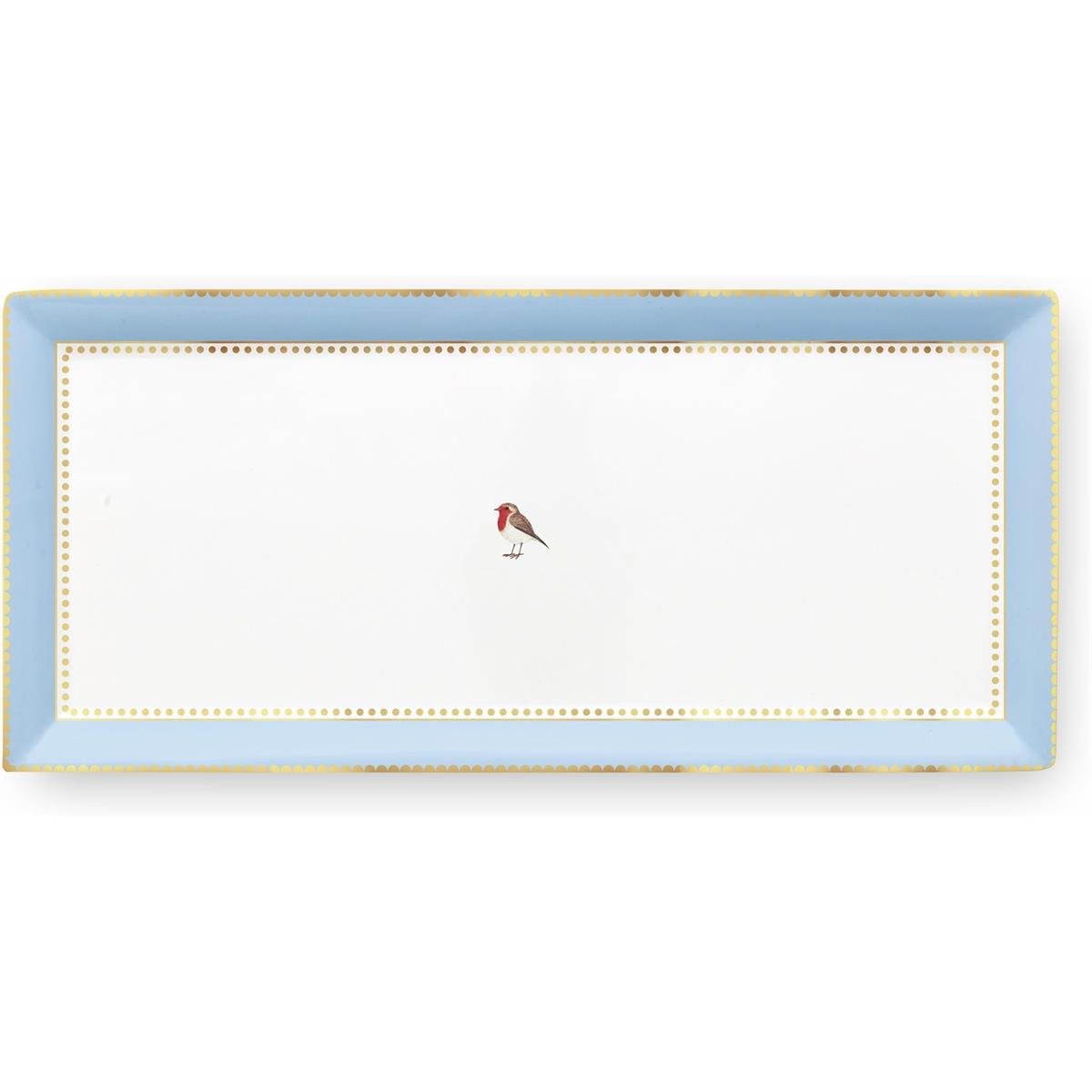 Design of LuxuryPİP STUDİO51018117Love Bird Kırmızı Mavi Haki Servis Tabaği 33.3x15.5cm | designofluxury.com.tr Love Bird Kırmızı Mavi Haki Servis Tabaği 33.3x15.5cm