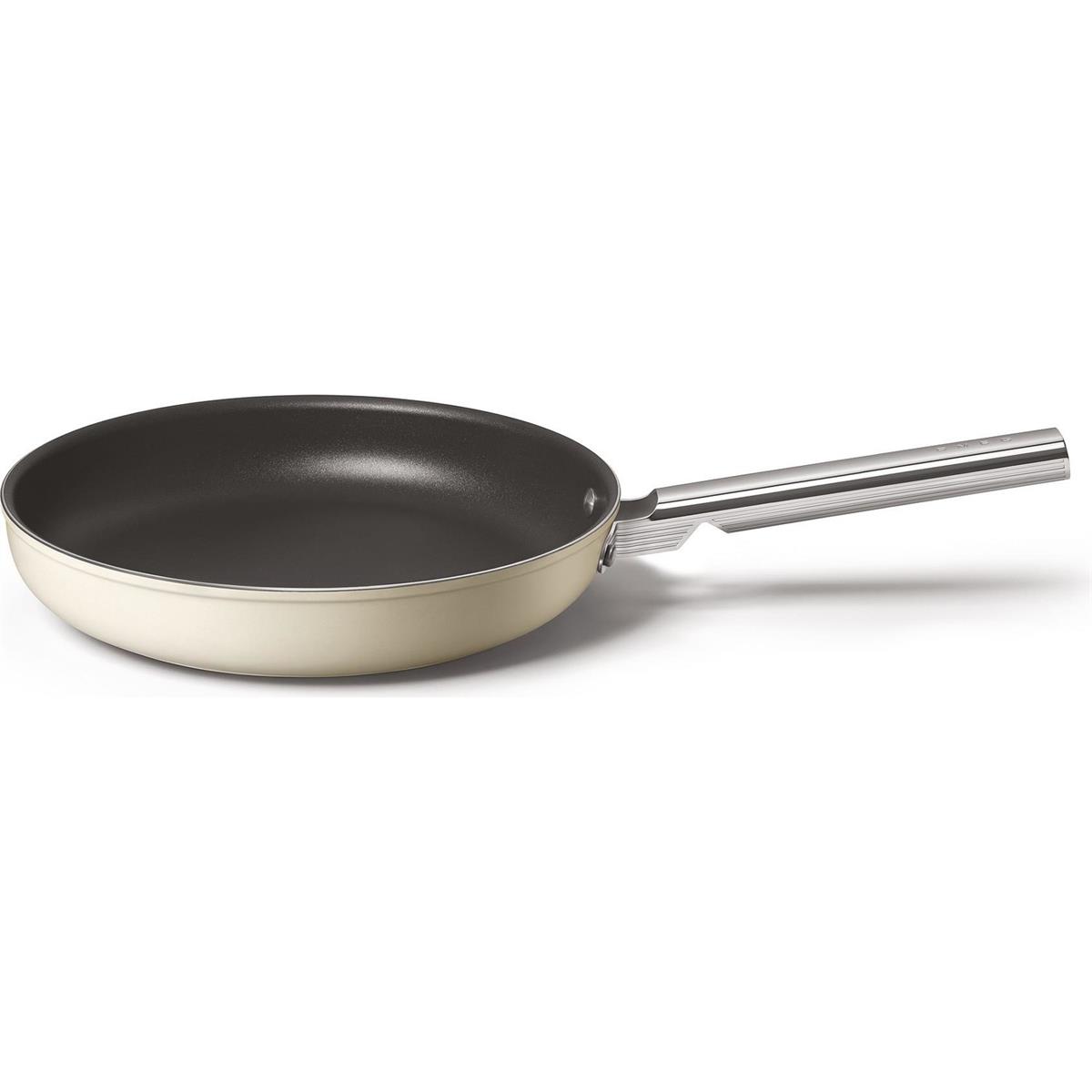 SMEGCKFF2401CRMSMEG Cookware 50'S Style Krem Tava 24 cm | designofluxury.com.tr SMEG Cookware 50'S Style Krem Tava 24 cm
