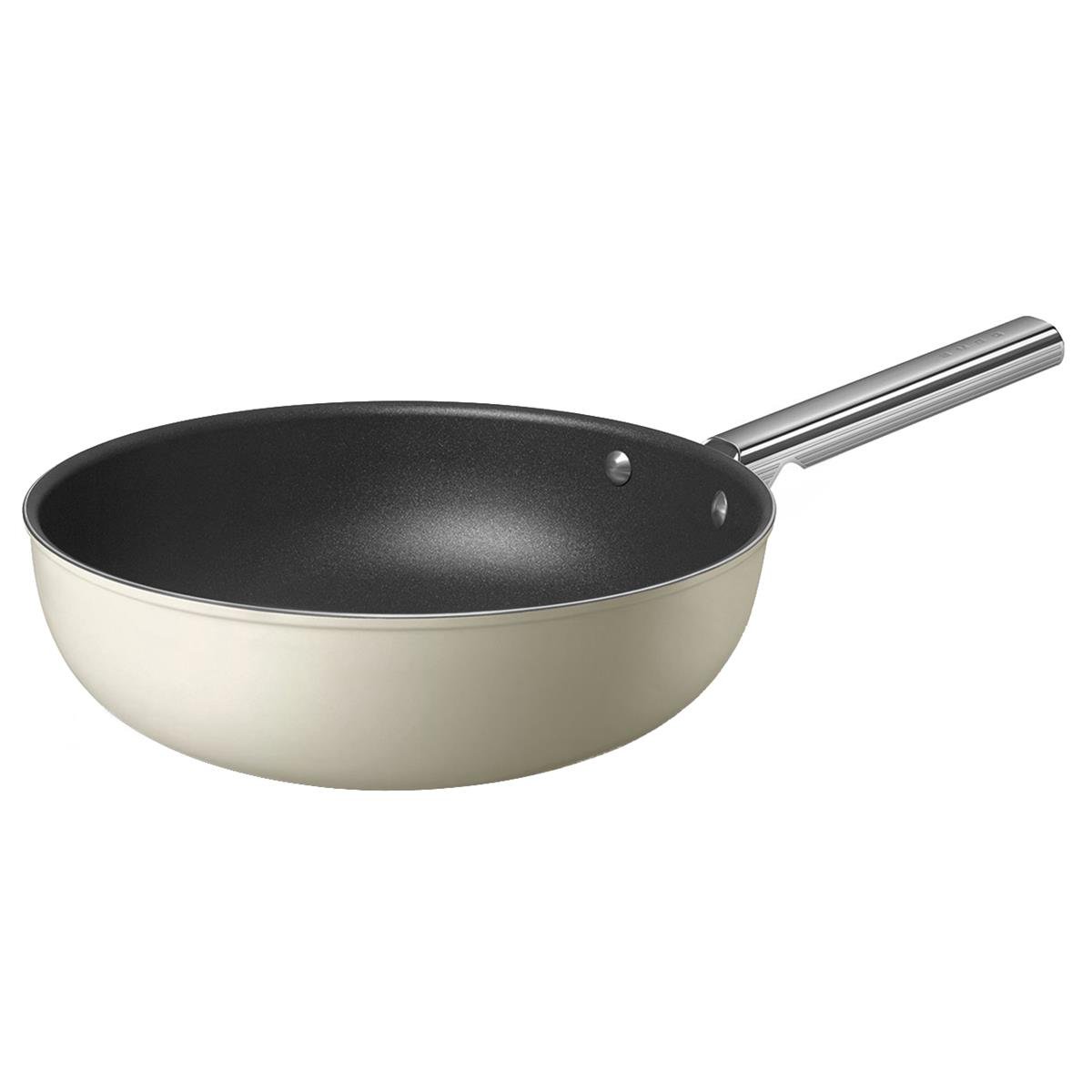 SMEGCKFW3001CRMSMEG COOKWARE SERİSİ 30 CM.KREM WOK TAVASI | designofluxury.com.tr SMEG COOKWARE SERİSİ 30 CM.KREM WOK TAVASI