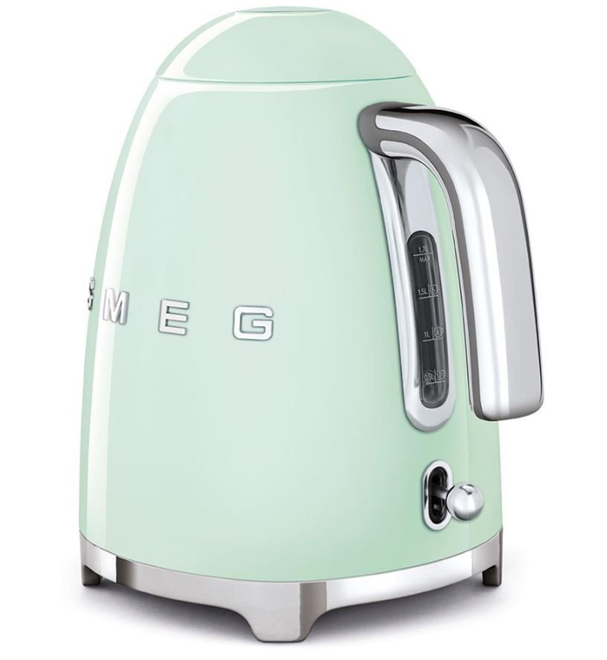 SMEGKLF03PGEUSMEG Standart Su Isıtıcı Pastel YEŞİL | designofluxury.com.tr SMEG Standart Su Isıtıcı Pastel YEŞİL