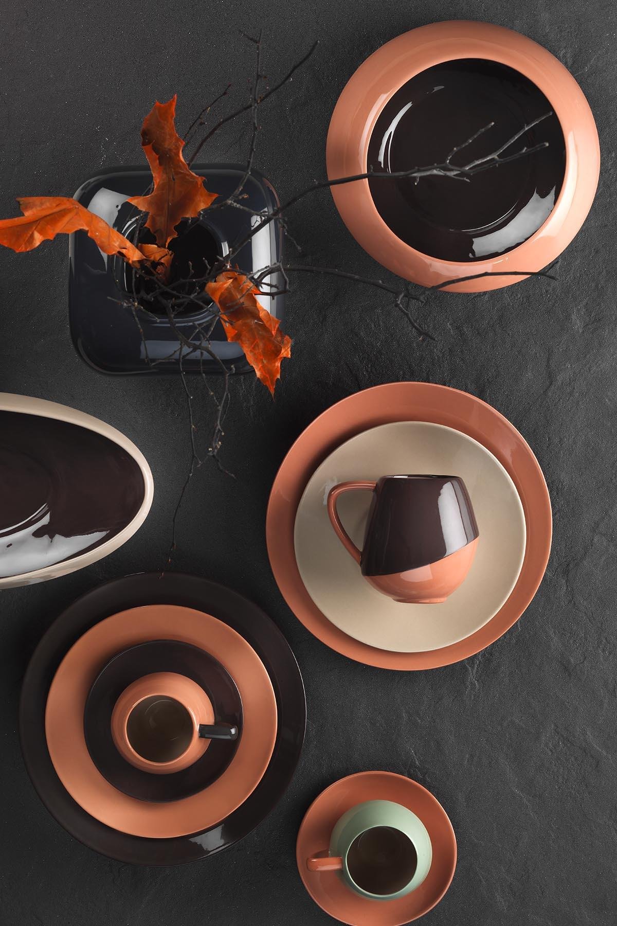 Design of LuxuryKÜTAHYA PORSELENAU20DU0002Aura 20 cm Düz Tabak Kırmızı | designofluxury.com.tr Aura 20 cm Düz Tabak Kırmızı