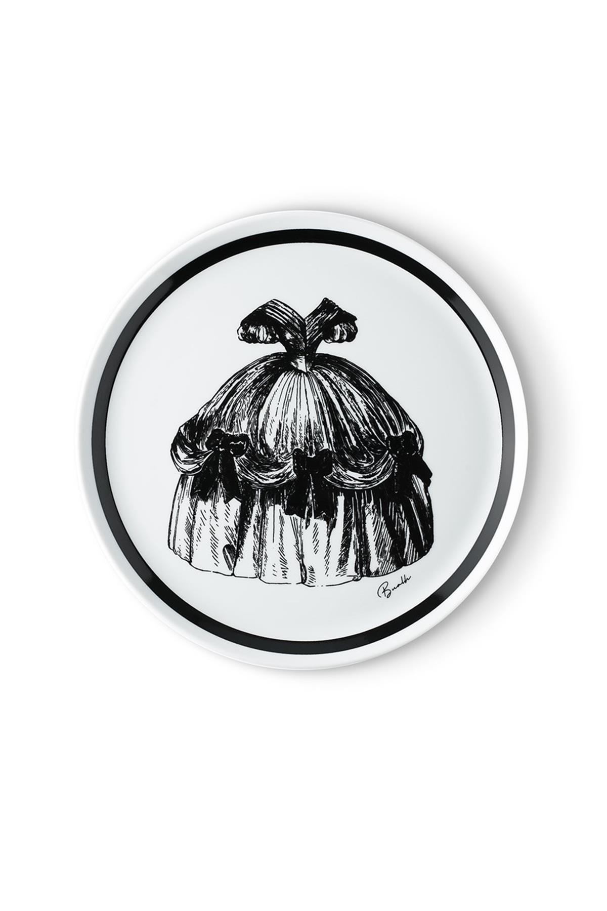 Design of LuxuryBUALH28254210021BUALH BU21002A Elegance Porselen 24 Cm Pasta Tabağı