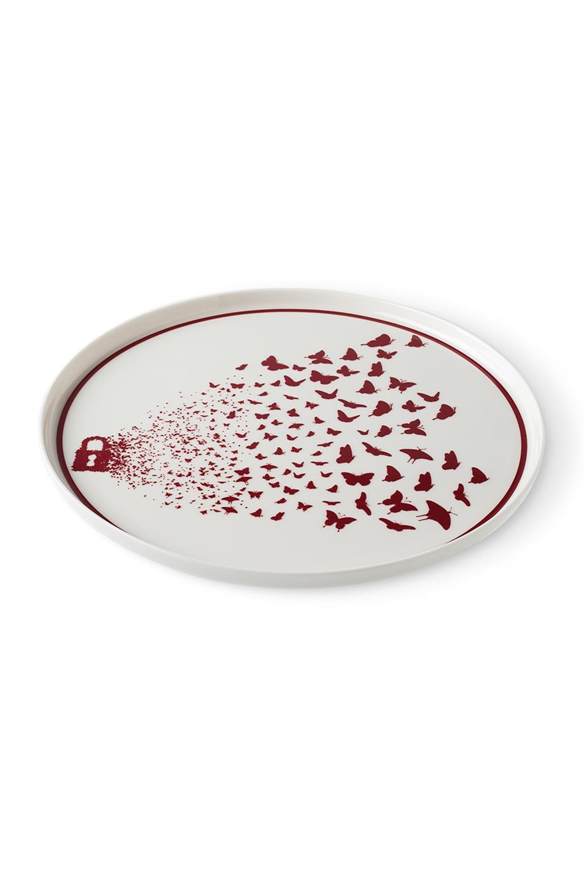 Design of LuxuryBUALH28254210111BUALH BU21011A Hayat Porselen 27 Cm Servis Tabağı