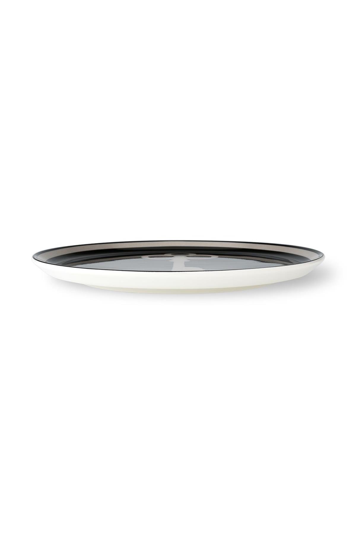 Design of LuxuryBUALH28254210121BUALH BU21012A Black Bualh Sign Porselen 24 Cm Pasta Tabağı