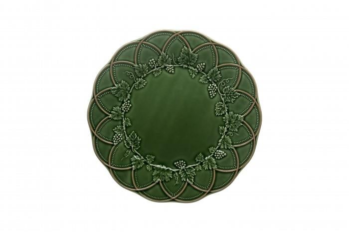 Design of LuxuryBORDALLO65002449Dinner Plate 28 Green/Brown