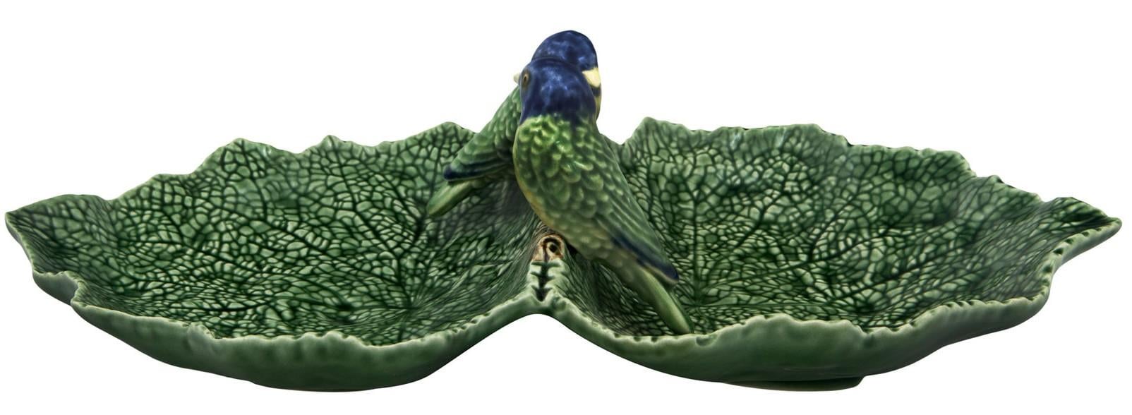 Design of LuxuryBORDALLO65002944Double Leaf with  Blue Birds 34 cm