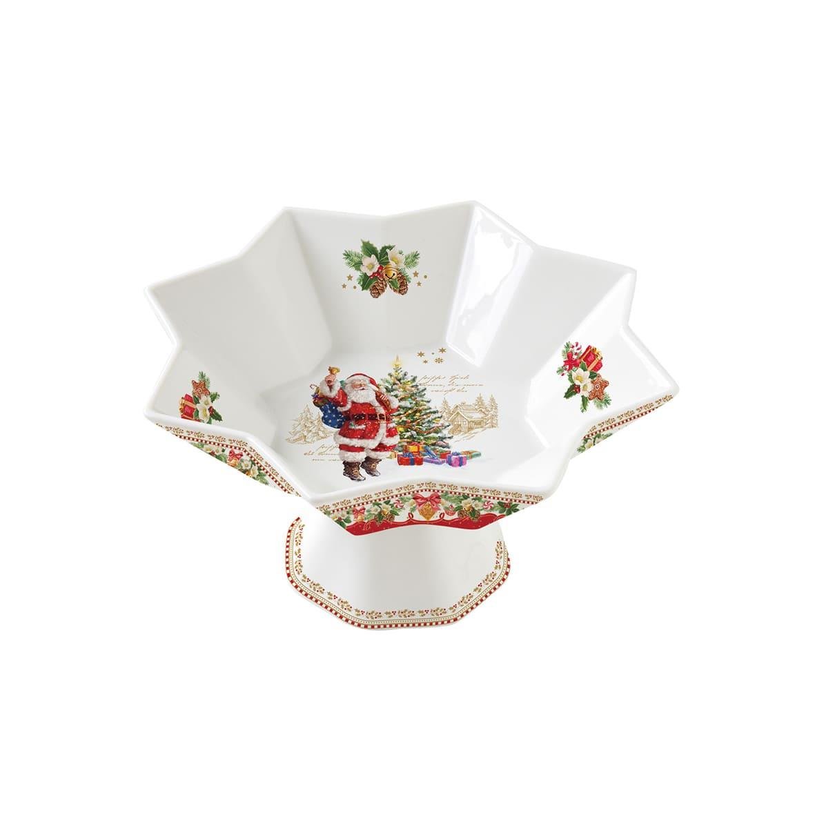 Design of LuxuryEASY LİFE1047 CHMEEasy Life Christmas Memories Porselen Kek Standi 18,0x9,5cm