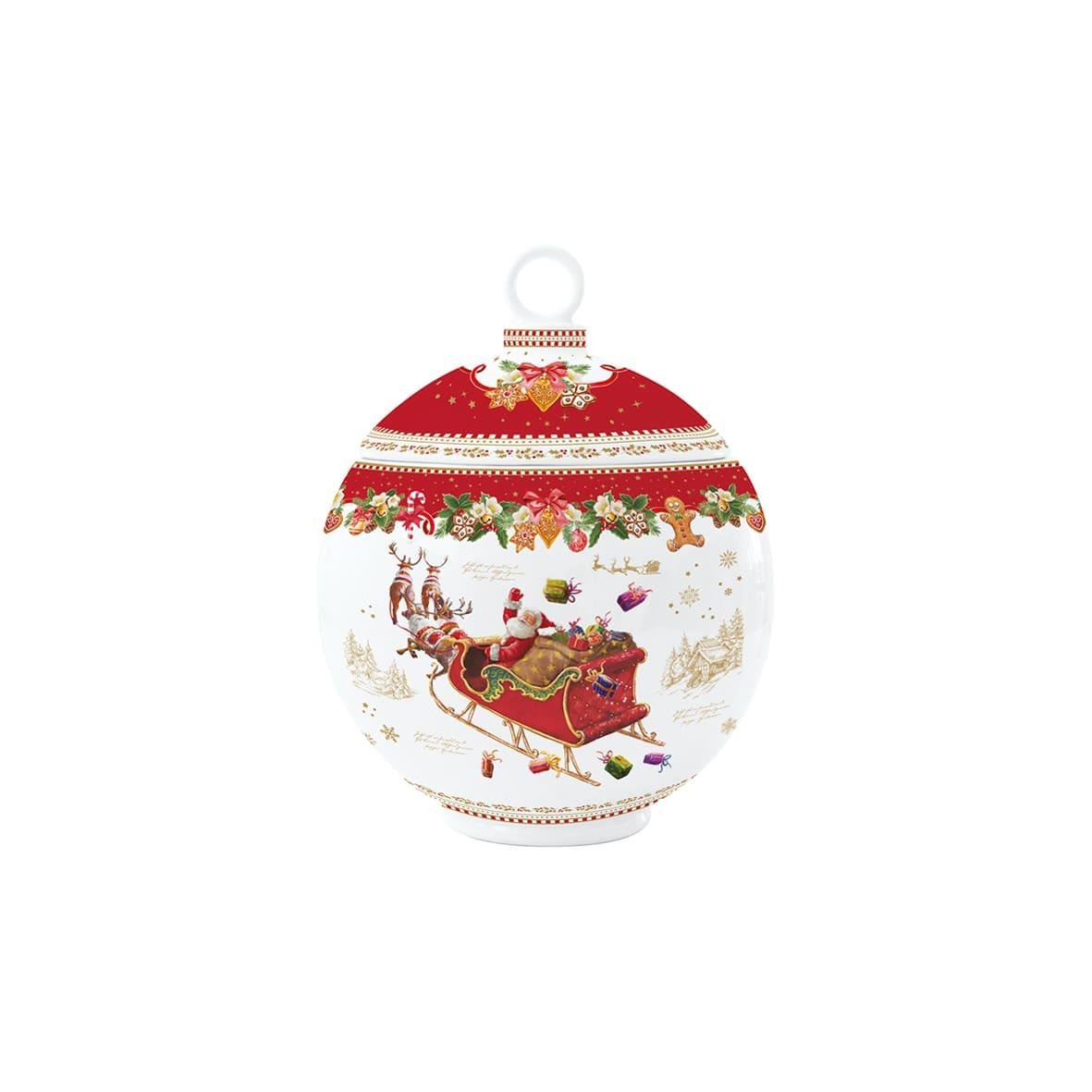 Design of LuxuryEASY LİFE1238 CHMEEasy Life Christmas Memories Porselen Kavanoz IZI12,0 x h:15,Scm