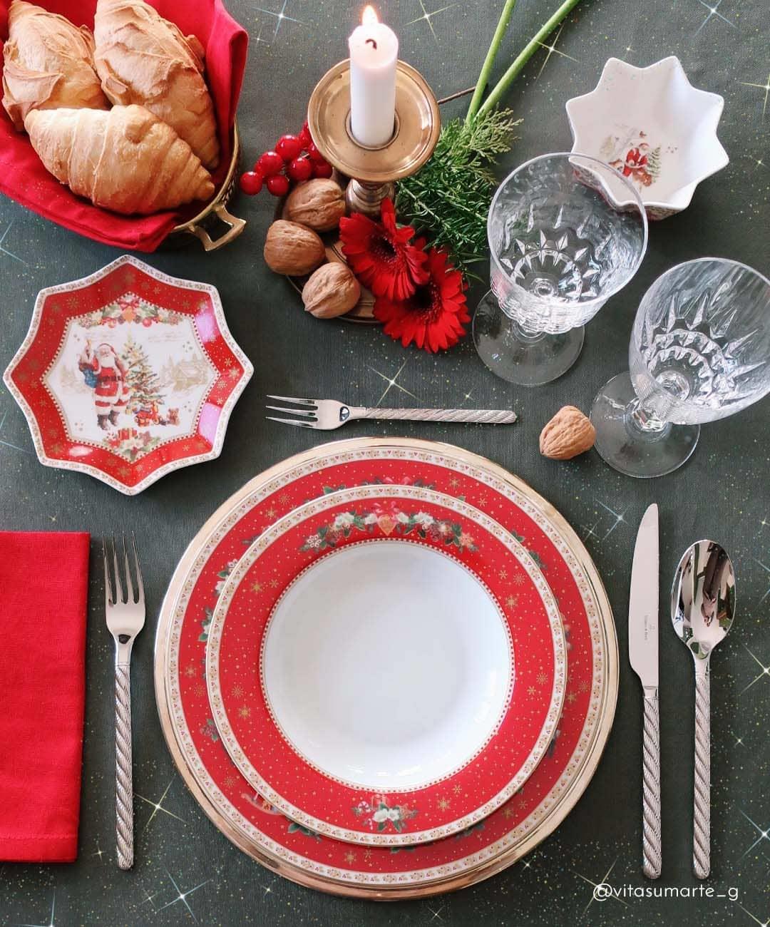 Design of LuxuryEASY LİFE1002 CHMEEasy Life Christmas Memories 4Iü Porselen  Tatlı Tabağı Seti B 16cm