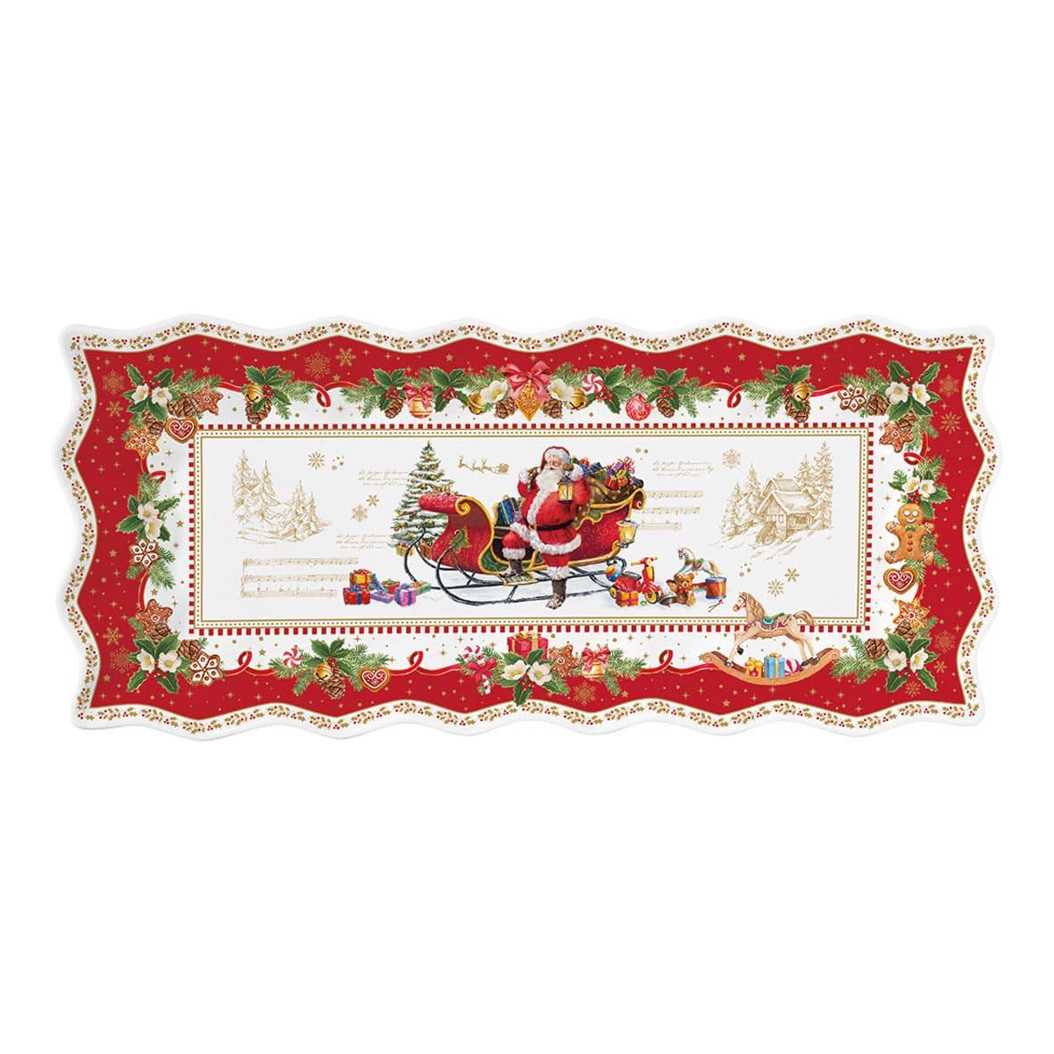 Design of LuxuryEASY LİFE1242 CHMEEasy Life Christmas Memories Porselen Servis Tabağı 40cm x 18cm
