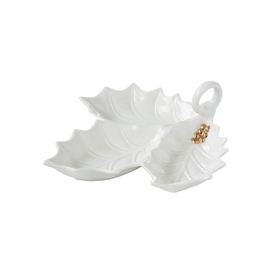 Design of LuxuryEASY LİFE2175 HOLWEasy Life Holly Berries Porselen Meze Tabağı 22*20 cm