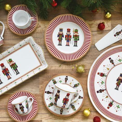 Design of LuxuryEASY LİFE1109 NUTCEasy Life Nutcracker Porselen Kek Servis 35 cm x 15 cm