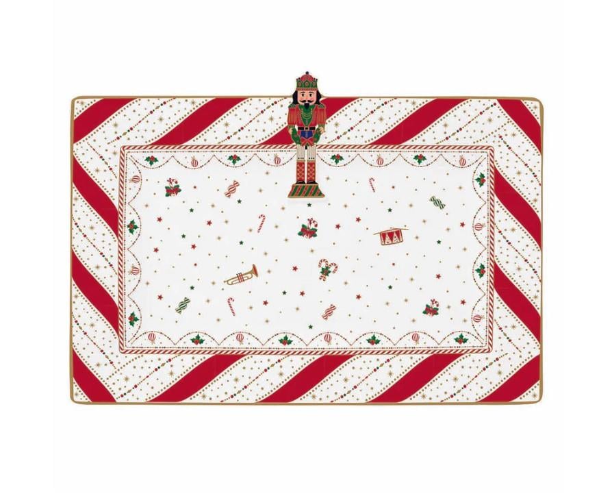Design of LuxuryEASY LİFE2077 NTWIEasy Life Nutcracker Twist Porselen  Servis Tabağı 36,0x24,0 cm