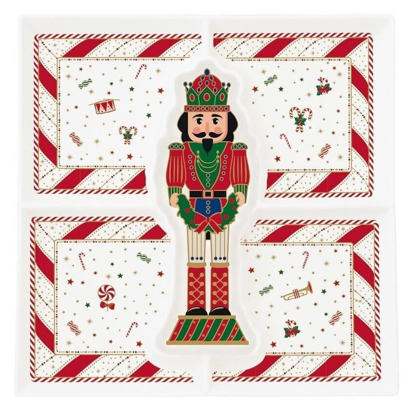 Design of LuxuryEASY LİFE2075 NTWIEasy Life Nutcracker Twist  Porselen  Servis Tabağı 25,0x25,0 cm