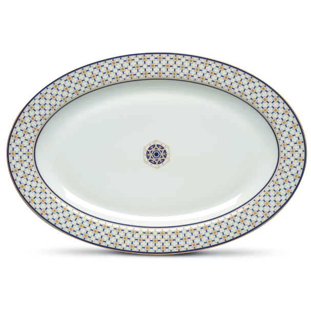 Design of LuxuryPOZZİ MİLANOPM0132 CHRLPozzi Milano Charles Porselen Oval Servis Tabağı 36cm x 24,5cm