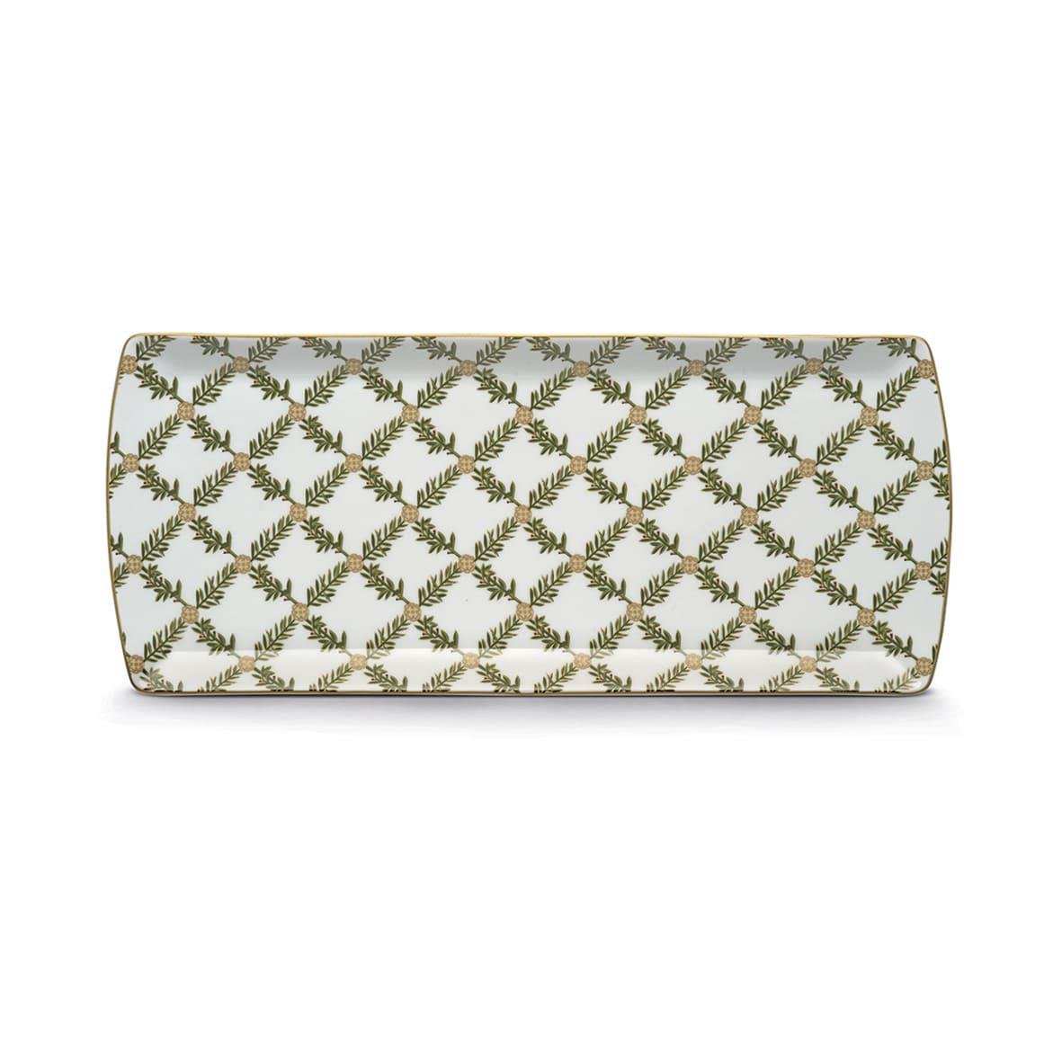 Design of LuxuryPOZZİ MİLANOPM0131 RSTAPozzi Milano Rosita Porselen Servis Tabağı 35cm x 15cm