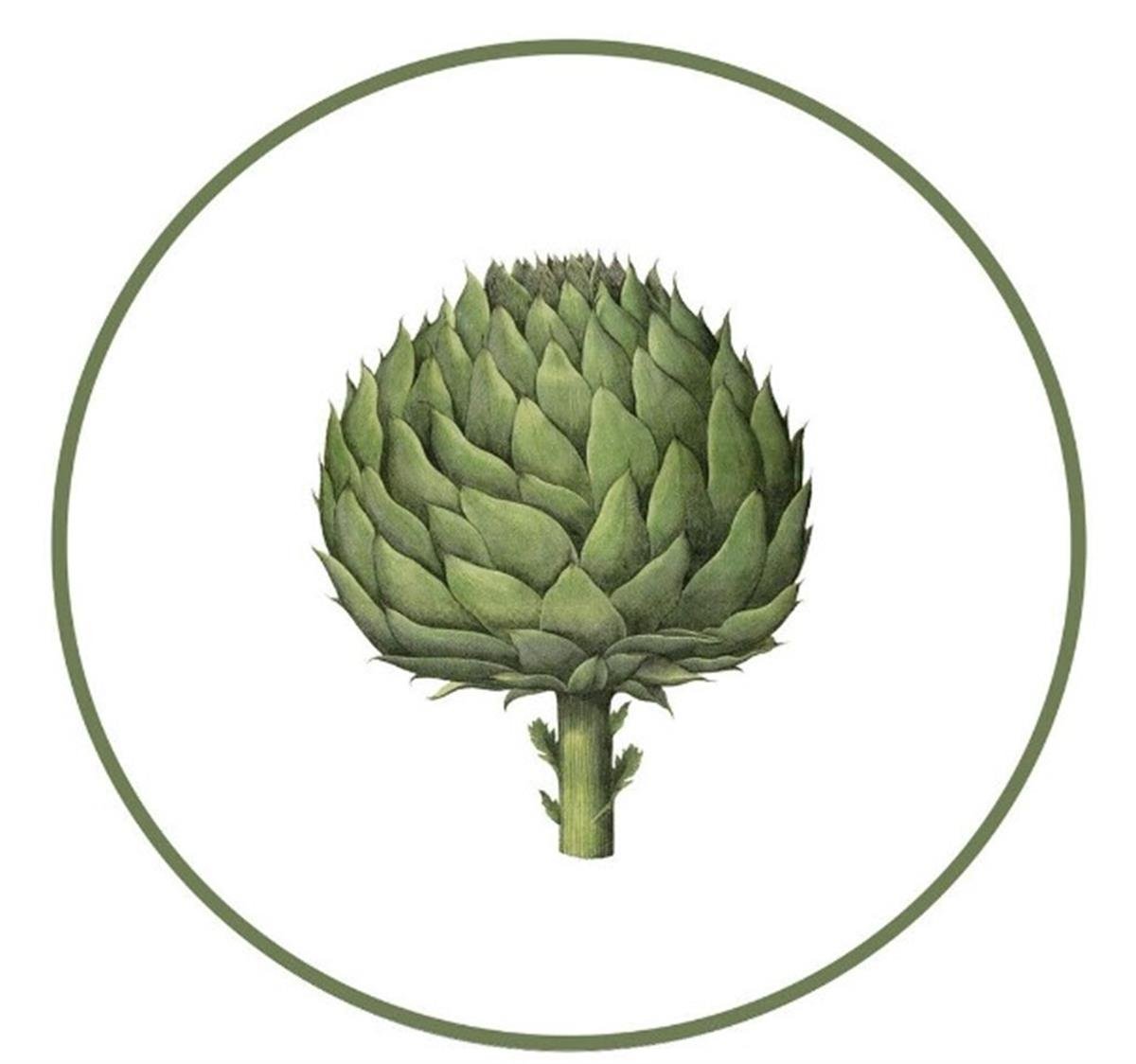 Design of LuxuryHALCYON DAYSTRKGA09RTHalcyon Days Kitchen Garden Artichoke Round Birchwood Tray