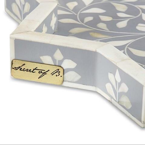 Design of LuxuryTHE SECRETS4123THE SECRETS Gray mother of pearl inlaid star tray