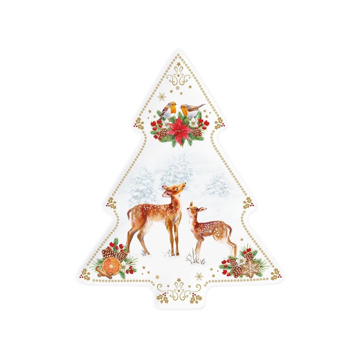 Design of LuxuryEASY LİFE1481 CMELEasy Life Christmas Melody Porselen Yılbaşı Ağacı 20,5cm x 25,5cm