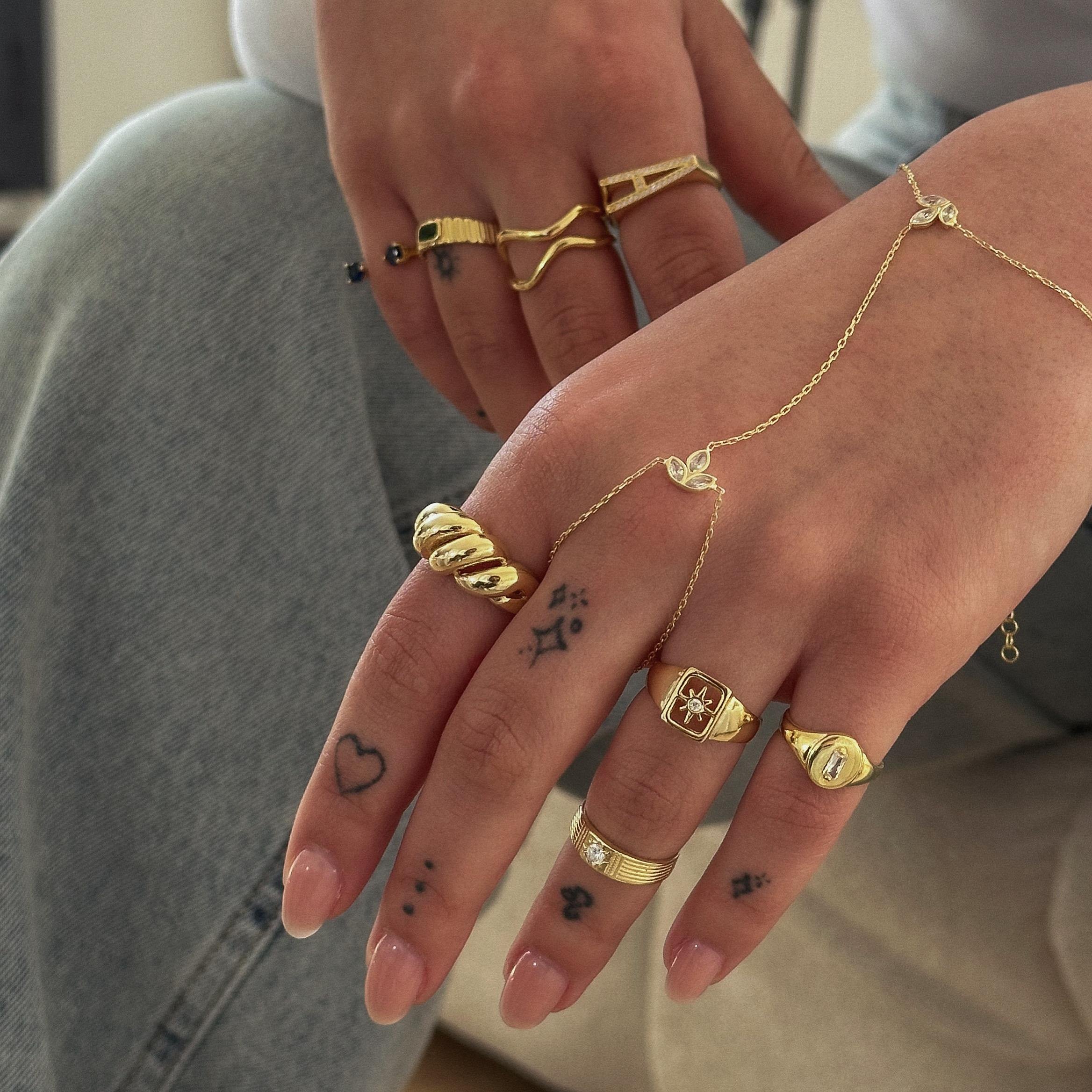 Ayarlanabilir Burgu Yüzük - 925 Ayar Gümüş