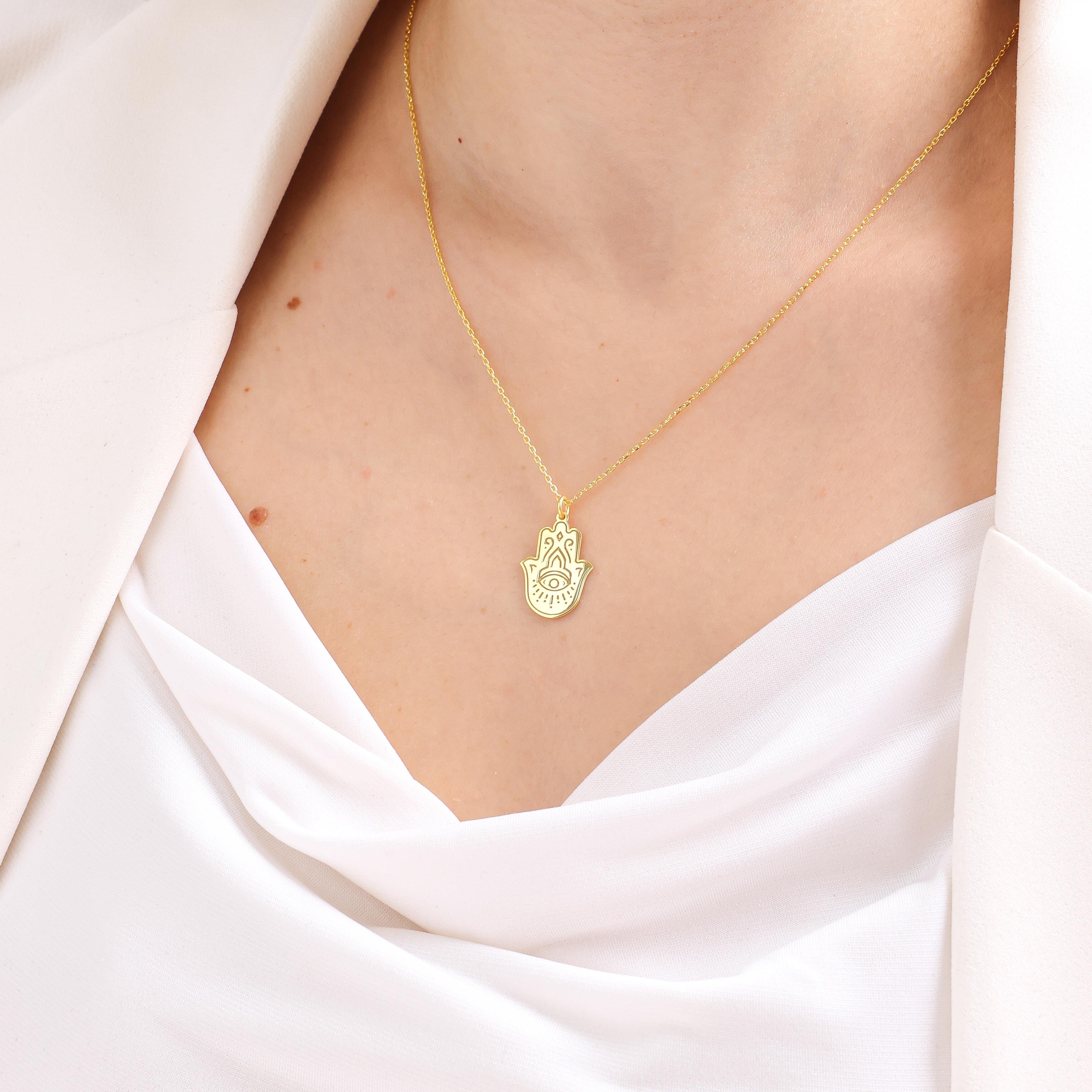 Desenli Fatma Ana Kolye - 925 Ayar Gümüş