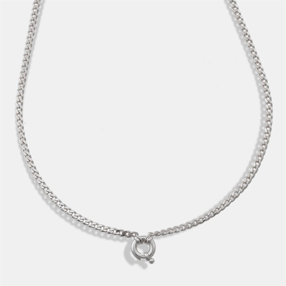 Gemici Düğüm Zincir Kolye - 925 Ayar Gümüş