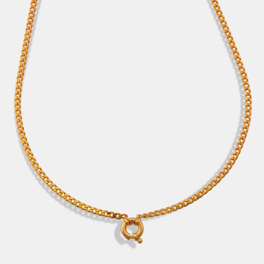 Gemici Düğüm Zincir Kolye - 925 Ayar Gümüş