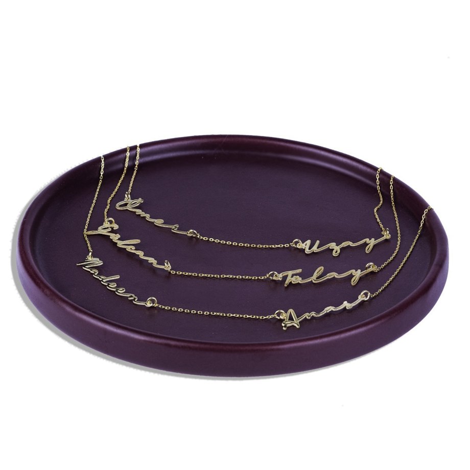 İki İsimli El Yazısı Kolye