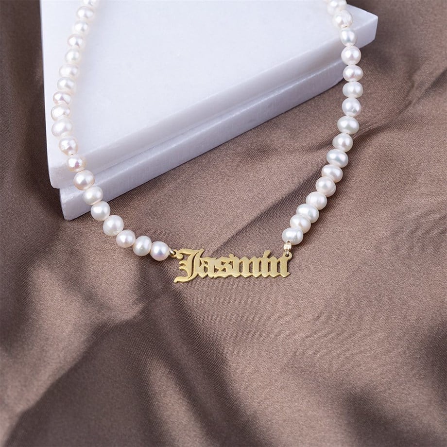 İnci İsim Kolye
