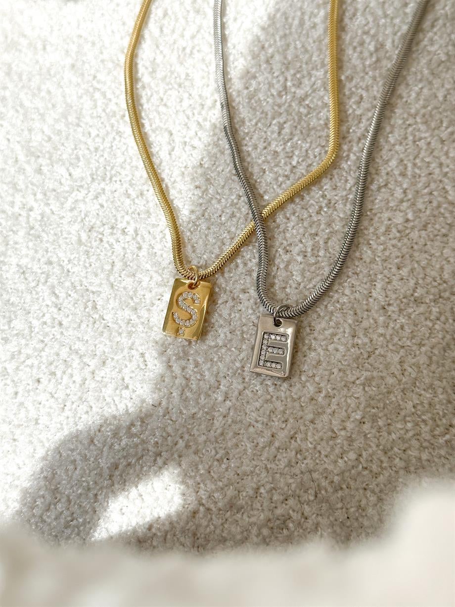 Kişiye Özel Harf Kolye - 925 Ayar Gümüş