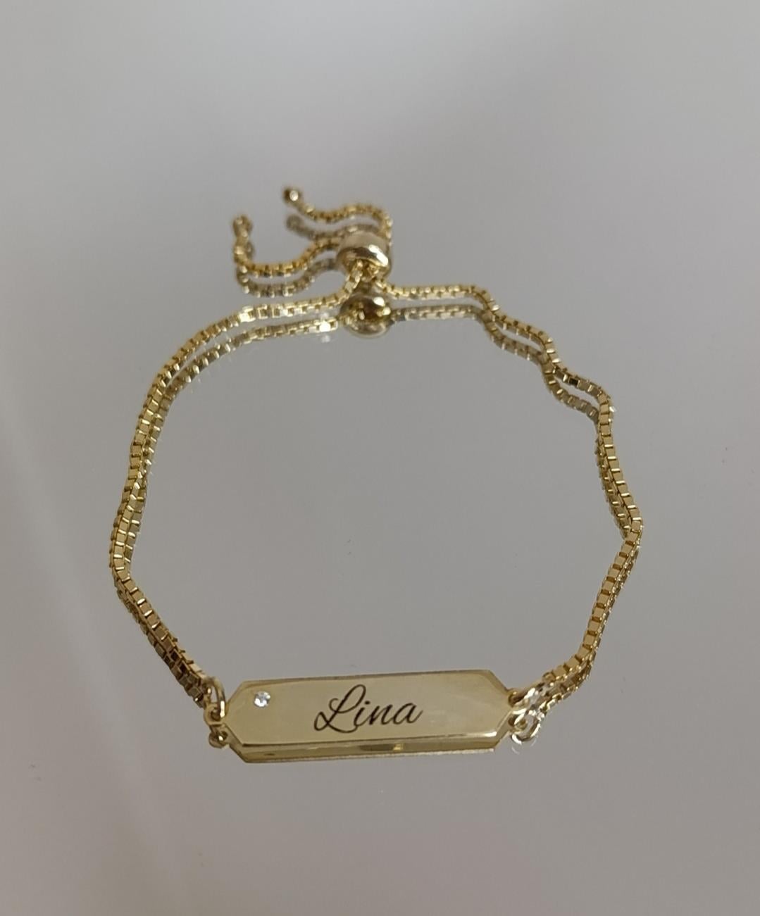 Kişiye Özel Plaka Bileklik -  925 Ayar Gümüş