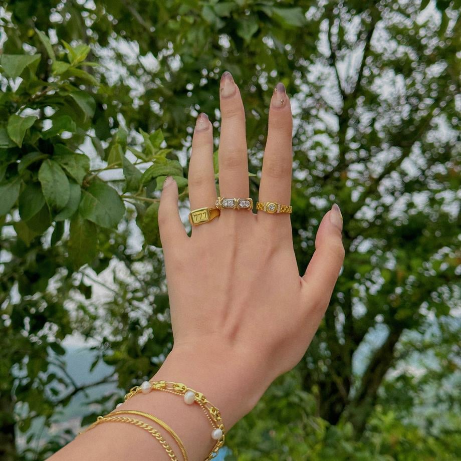 Melek Sayılı Yüzük - 925 Ayar Gümüş