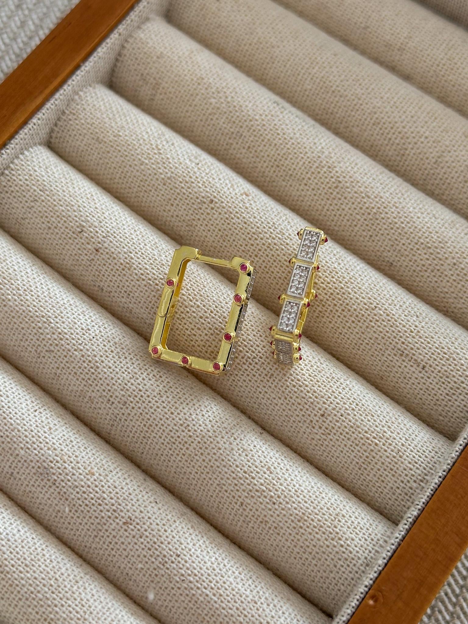 Serenay  Küpe - Tek -  925 Ayar Gümüş