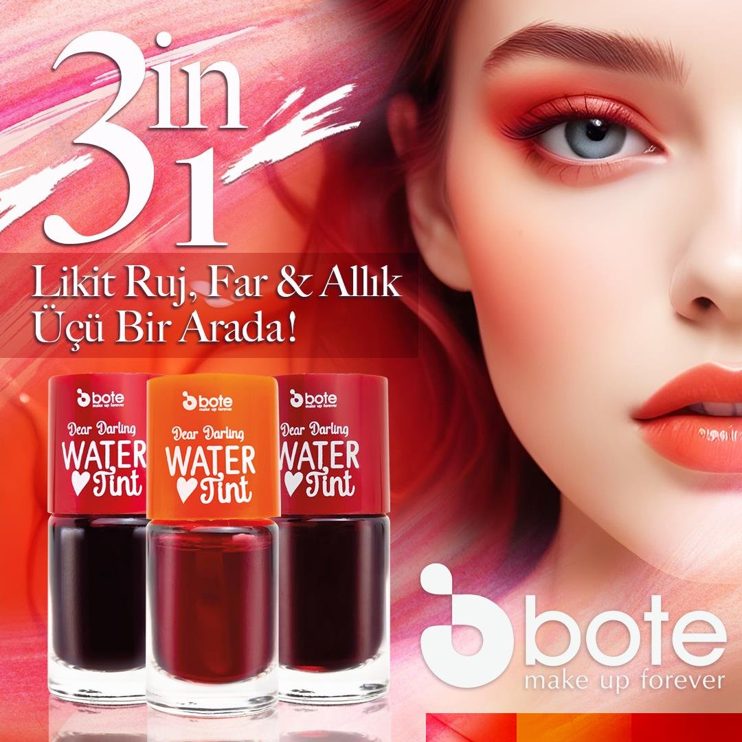 BoteBOTE DEAR DARLING WATER TINT ALLIK ve RUJ 10gr/01