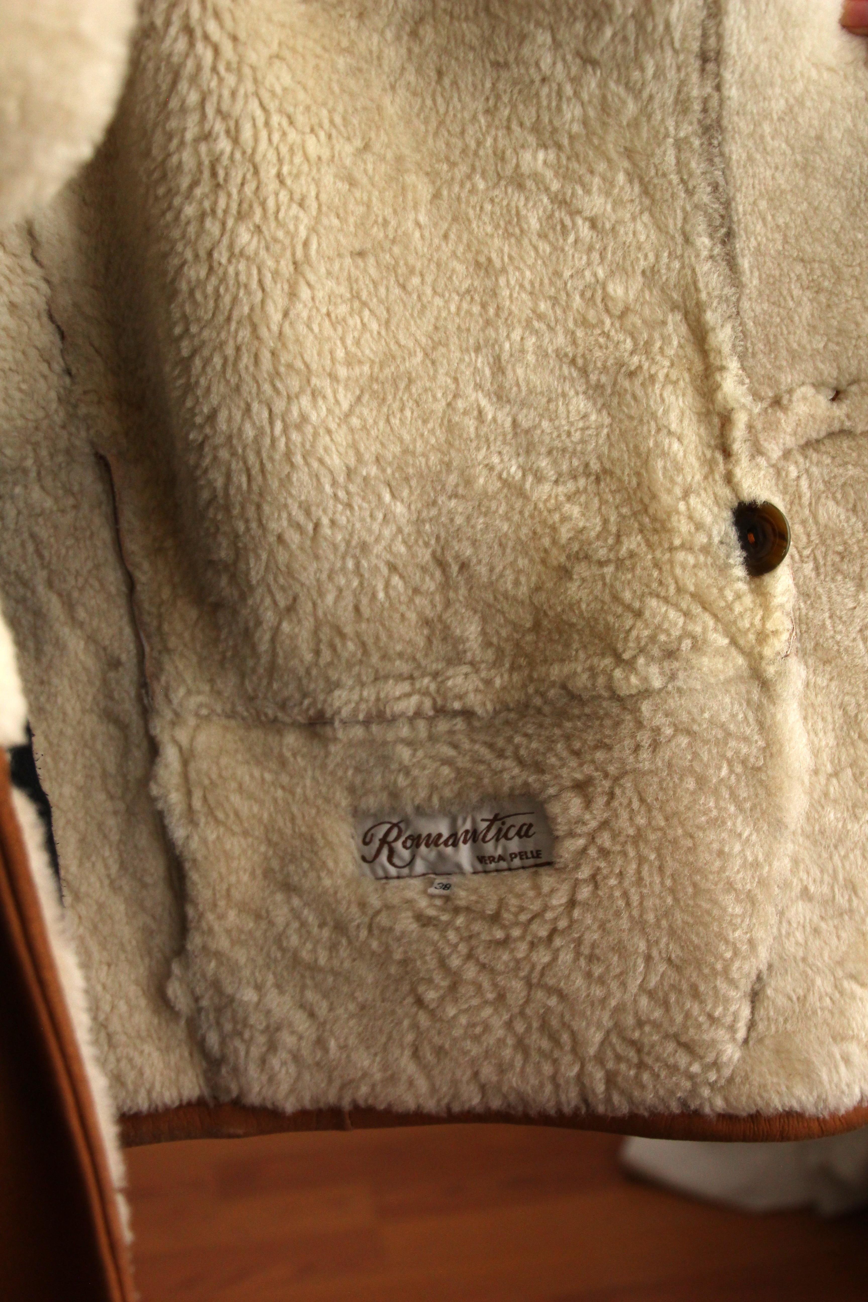 1980s Italian %100 Orjinal Sherling Vintage Nappa Kaban