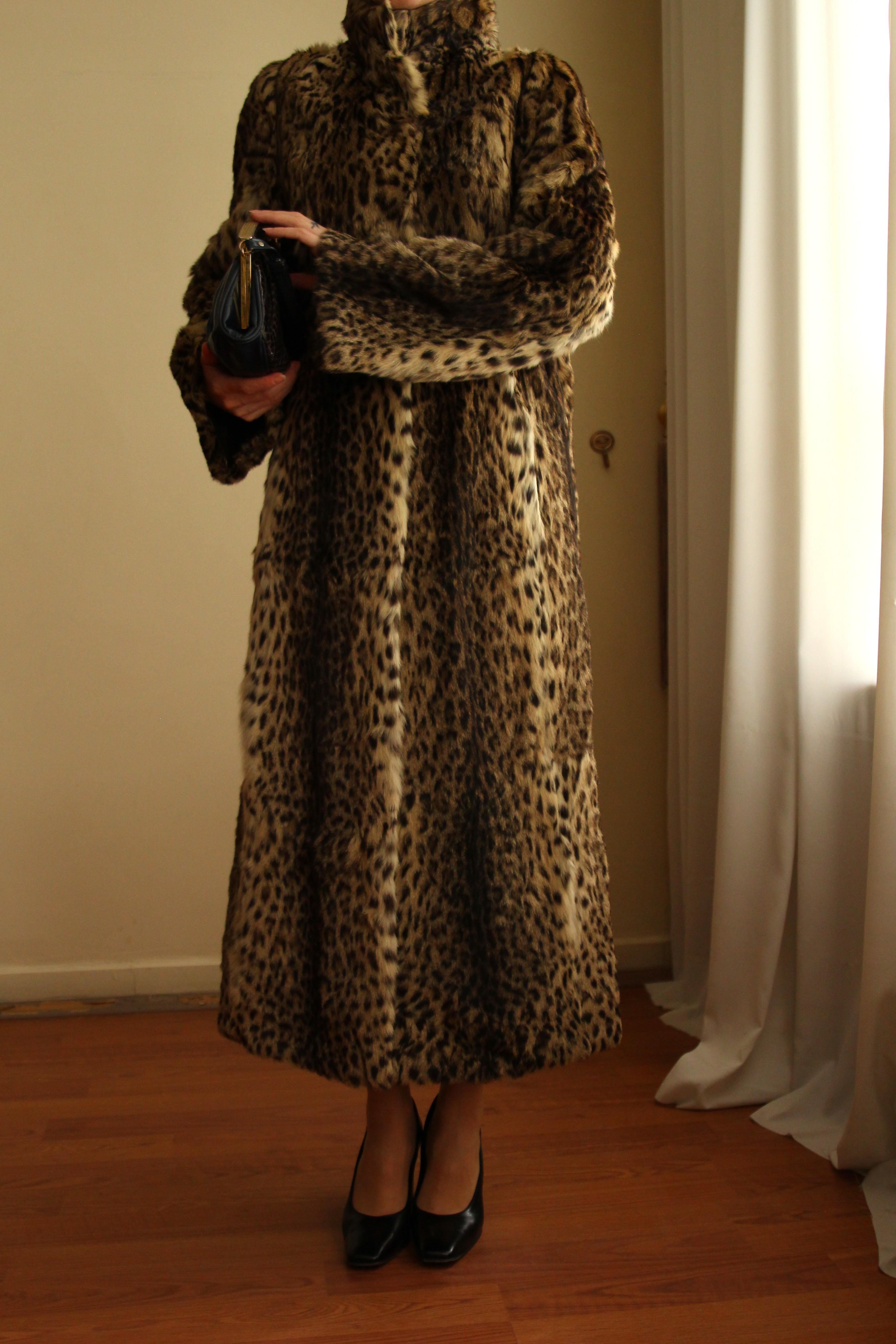 1980s Pelze Burkhardt Exclusive Pelze Augsburg Tailored Original Leopard Fur