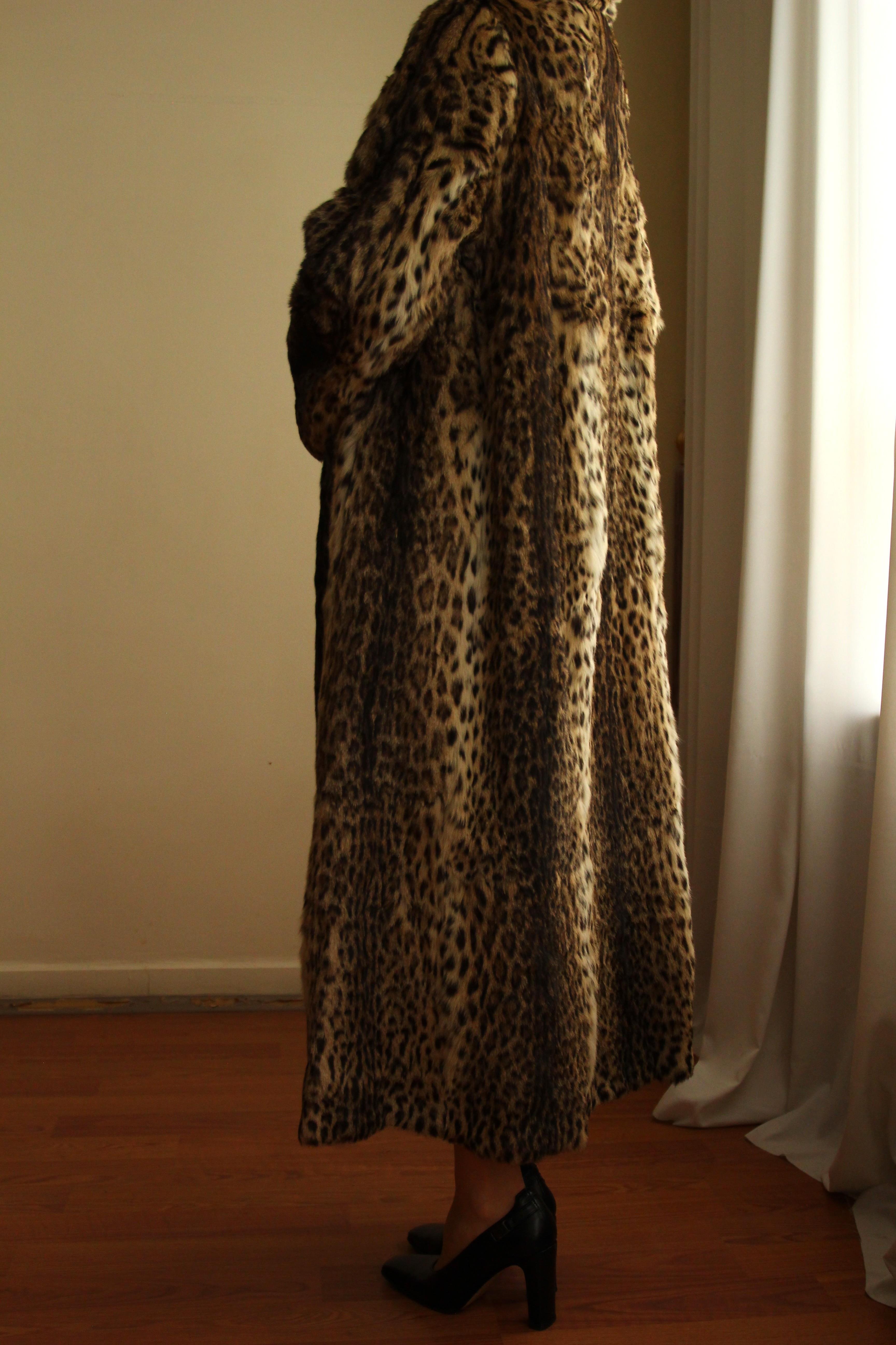 1980s Pelze Burkhardt Exclusive Pelze Augsburg Tailored Original Leopard Fur