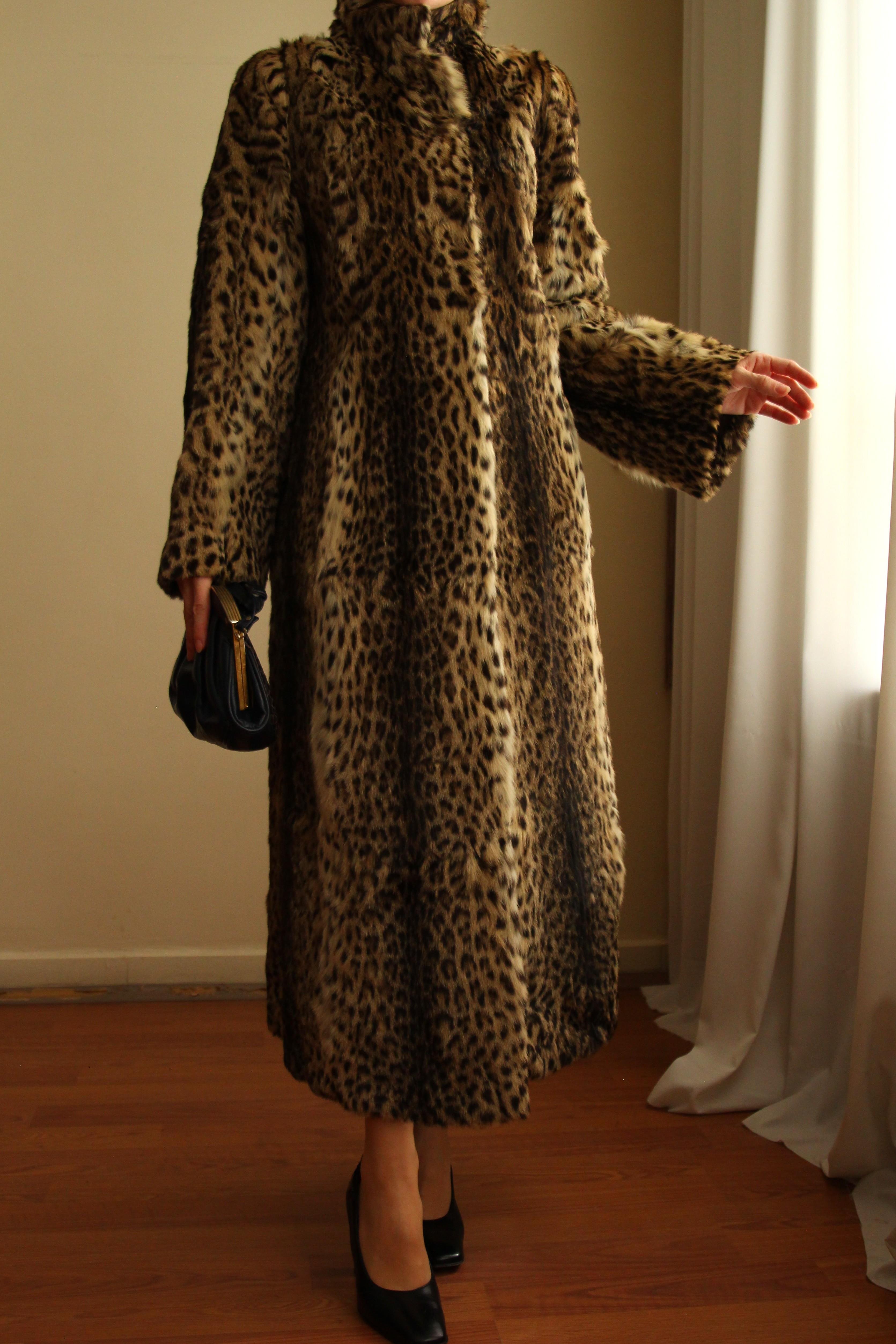 1980s Pelze Burkhardt Exclusive Pelze Augsburg Tailored Original Leopard Fur