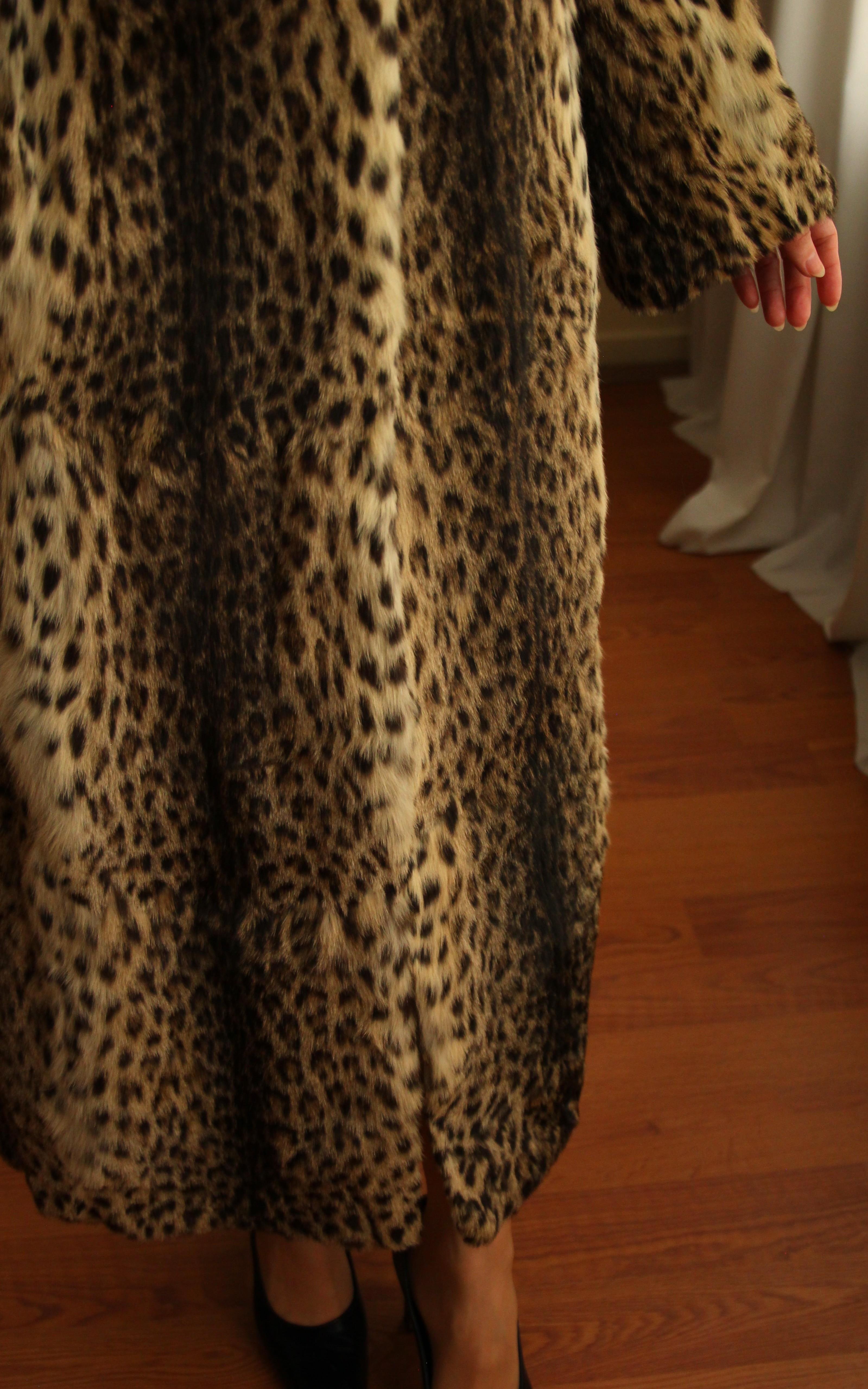 1980s Pelze Burkhardt Exclusive Pelze Augsburg Tailored Original Leopard Fur