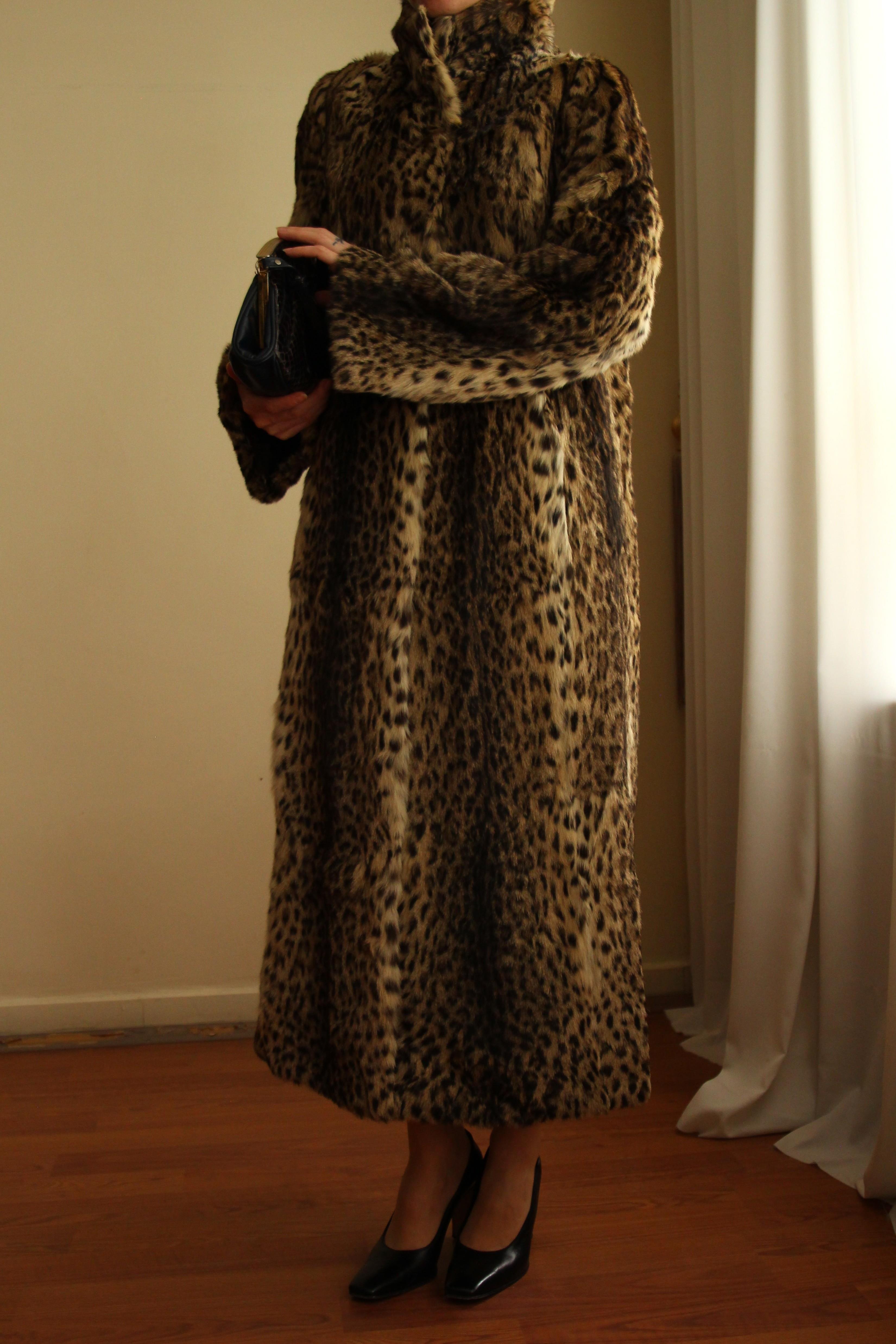 1980s Pelze Burkhardt Exclusive Pelze Augsburg Tailored Original Leopard Fur