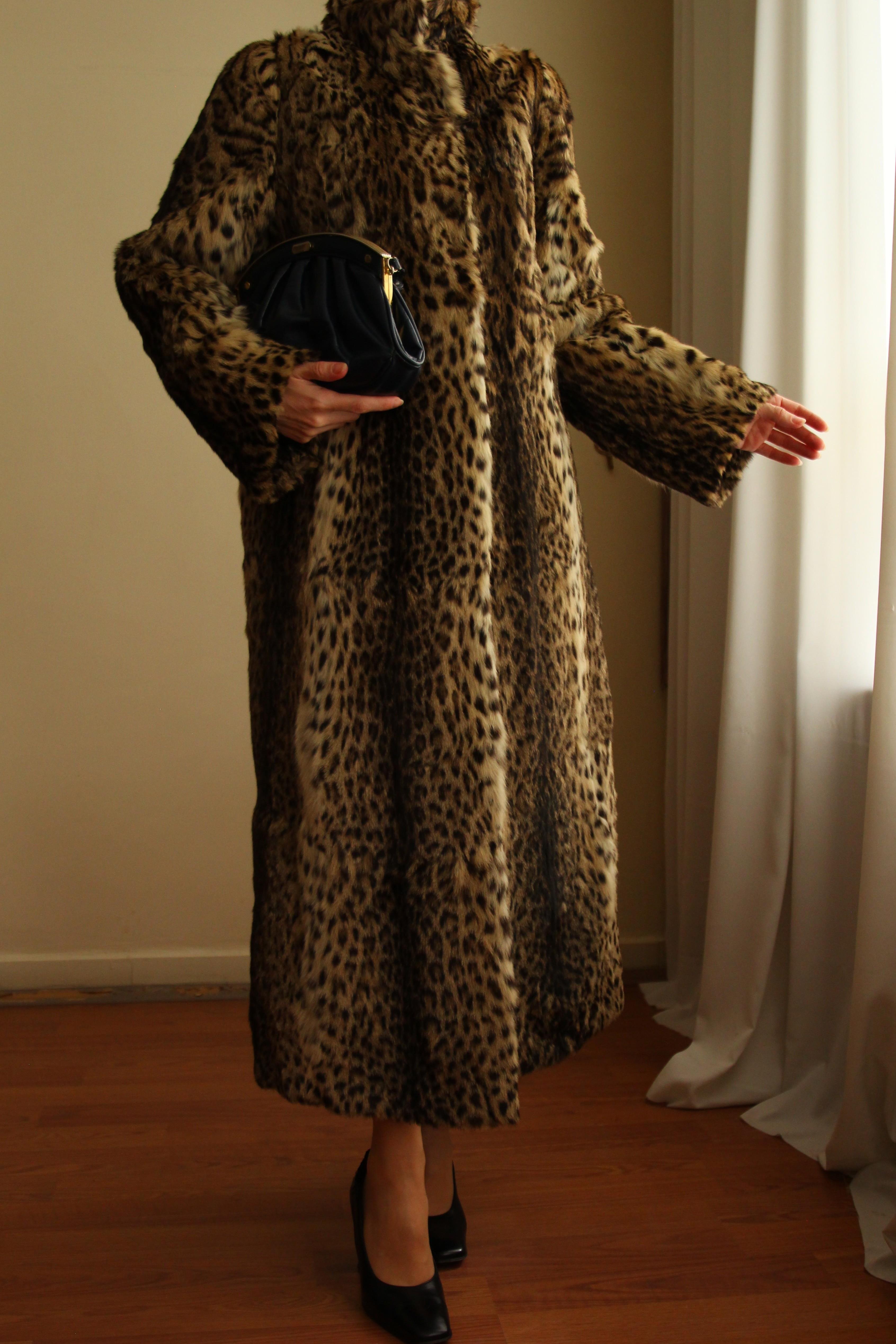 1980s Pelze Burkhardt Exclusive Pelze Augsburg Tailored Original Leopard Fur