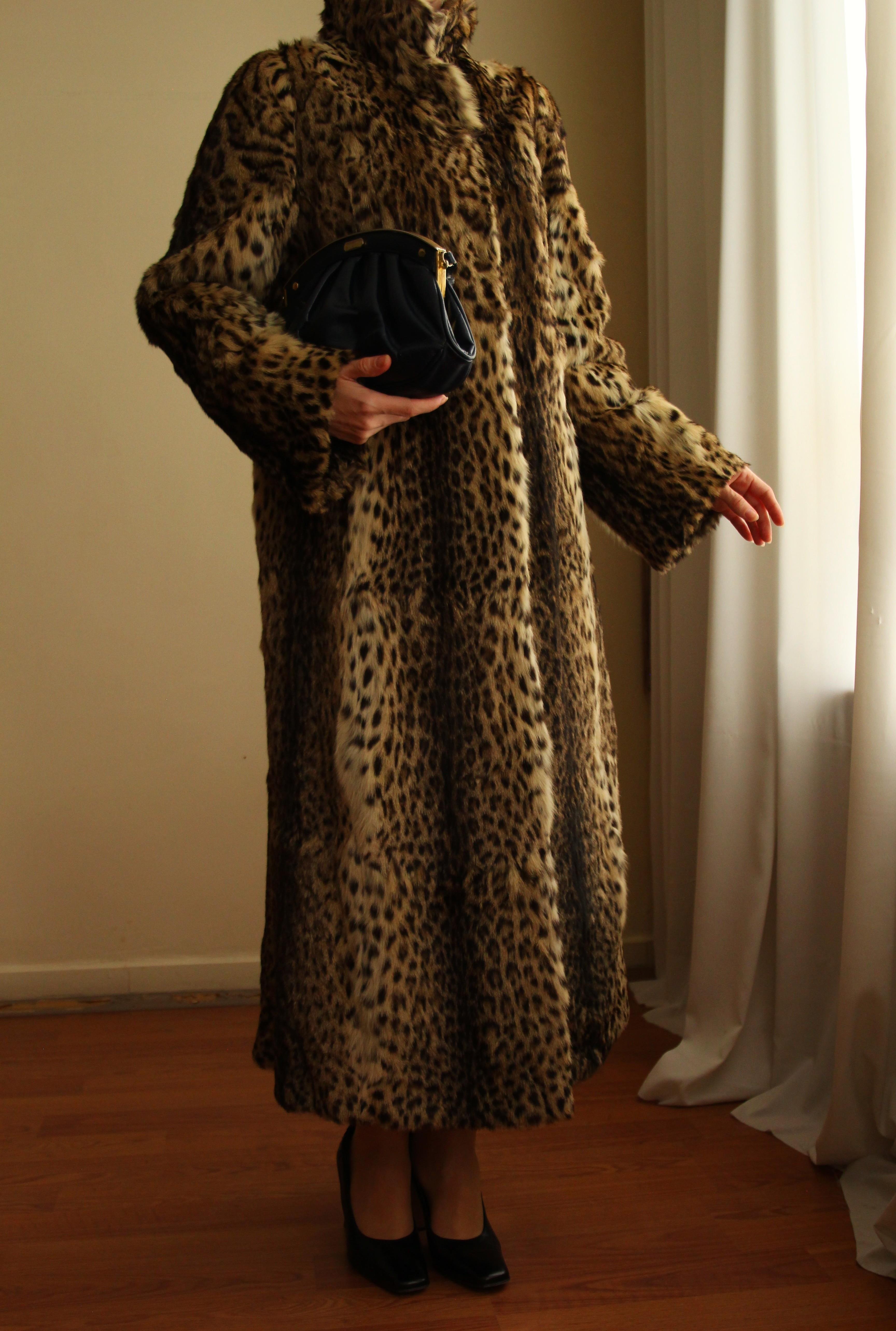 1980s Pelze Burkhardt Exclusive Pelze Augsburg Tailored Original Leopard Fur