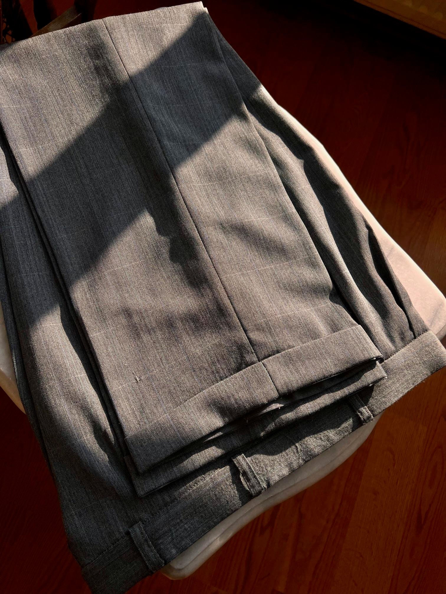 Burberrys 1980s Classical Pilili Unisex Vintage Pantolon