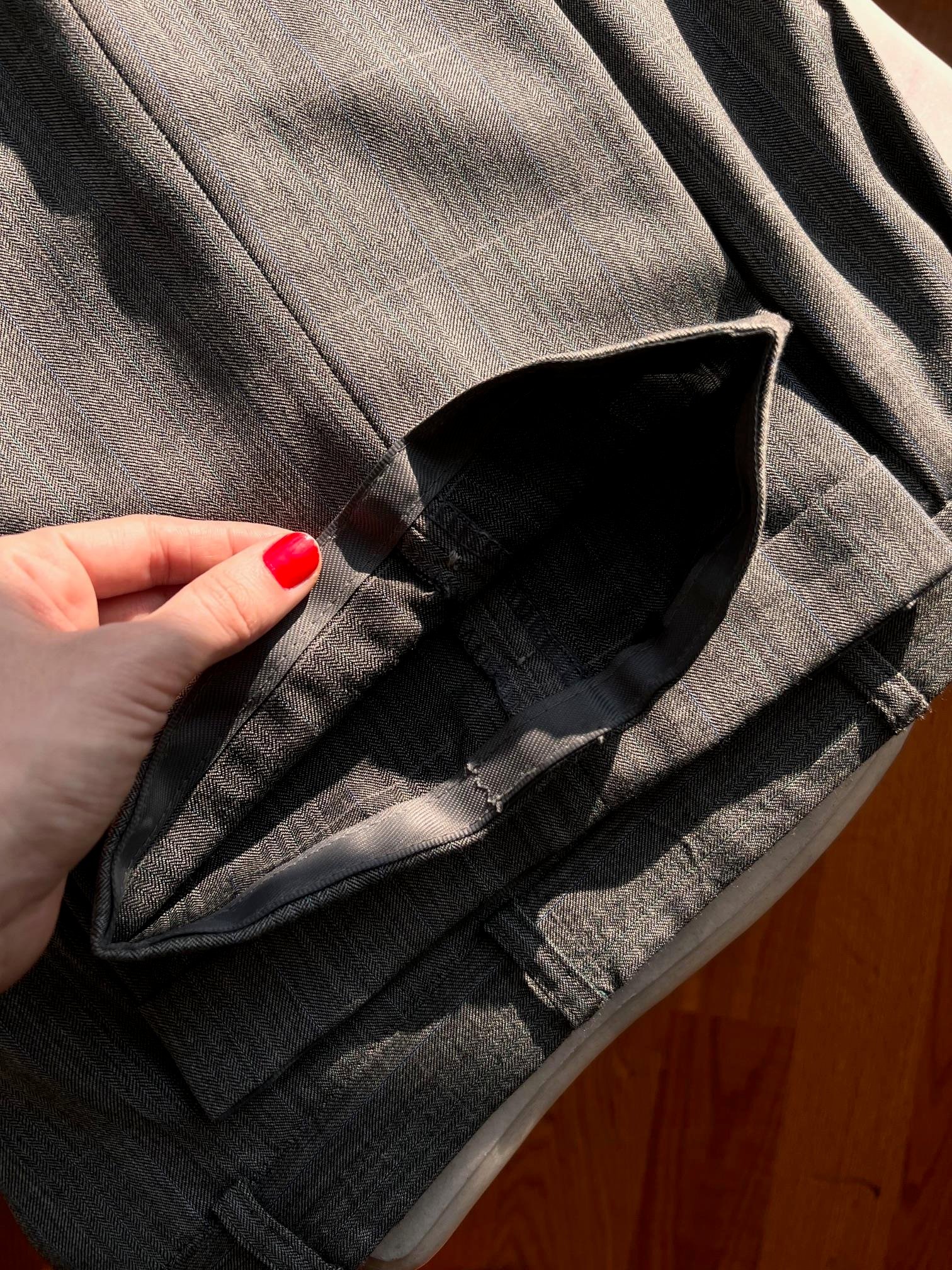 Burberrys 1980s Classical Pilili Unisex Vintage Pantolon