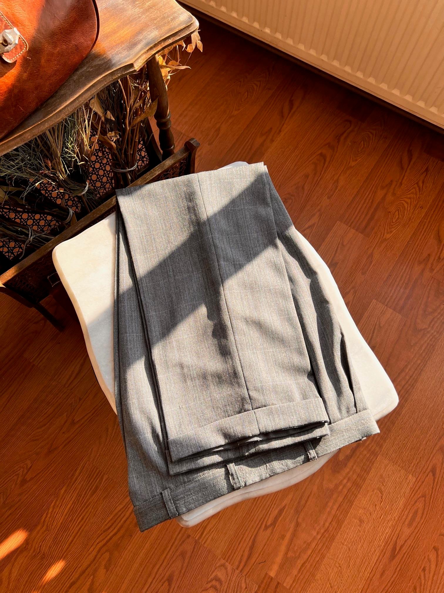 Burberrys 1980s Classical Pilili Unisex Vintage Pantolon