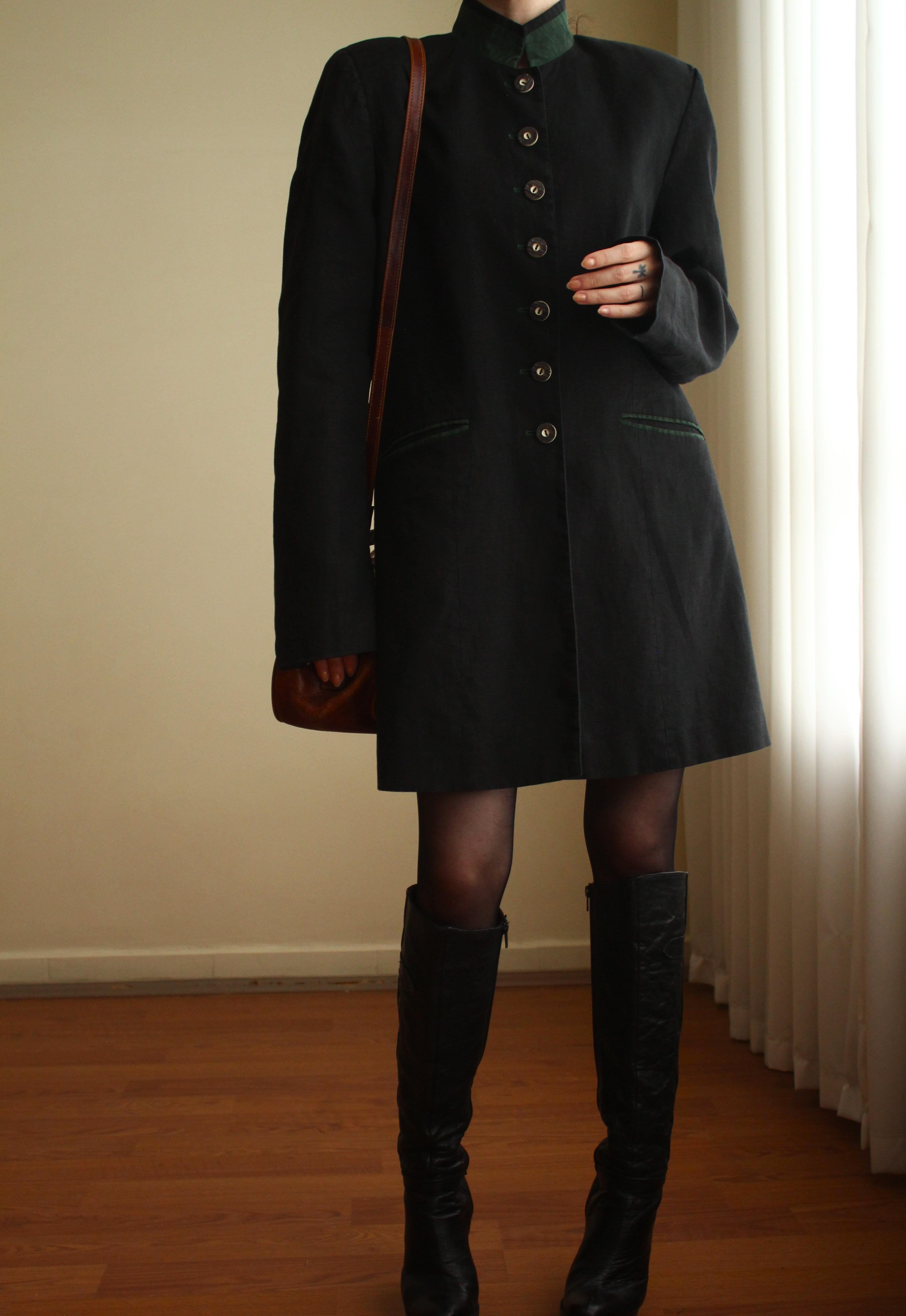 Vintage Keten Ceket